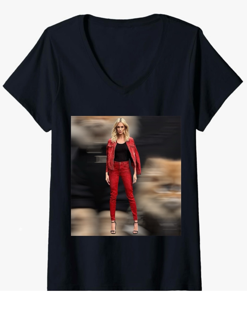 Red Fashion Figure digital Art Print - Modern Home Wall Art - Picture 5 of 14